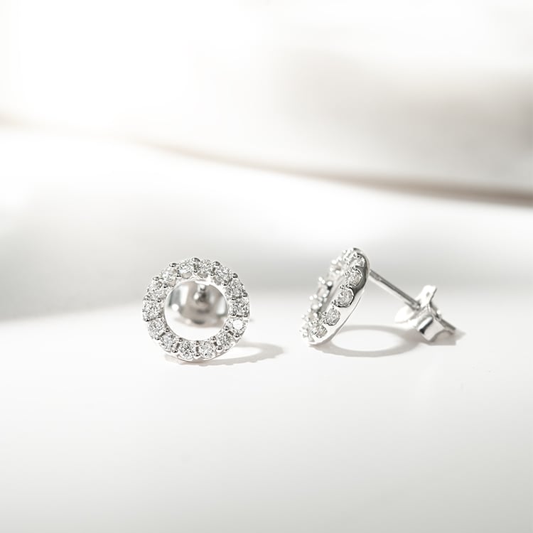 Diamantové karma náušnice Leonna 129694