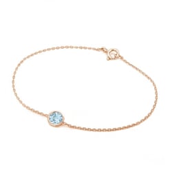 Zlatý náramok s okrúhlym akvamarínom Rollie