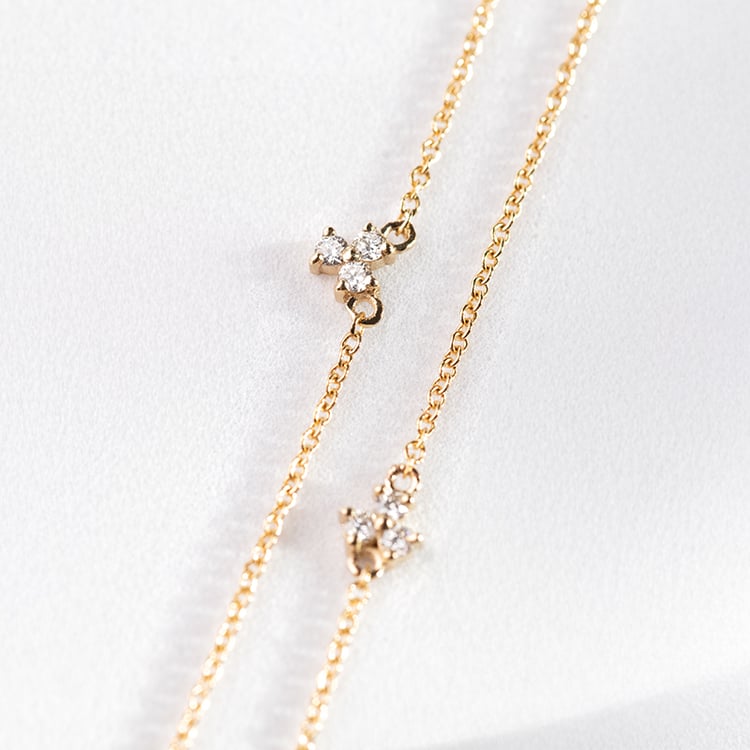 Kolekcia minimalistických šperkov s tromi lab-grown diamantmi Milton 147693