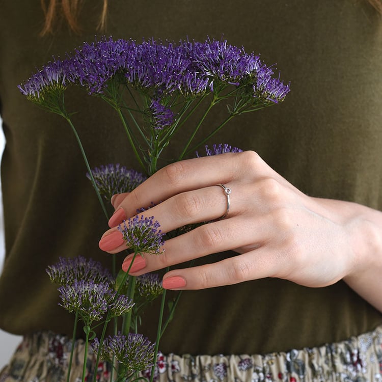 Prsteň s morganitom z bieleho zlata 82419