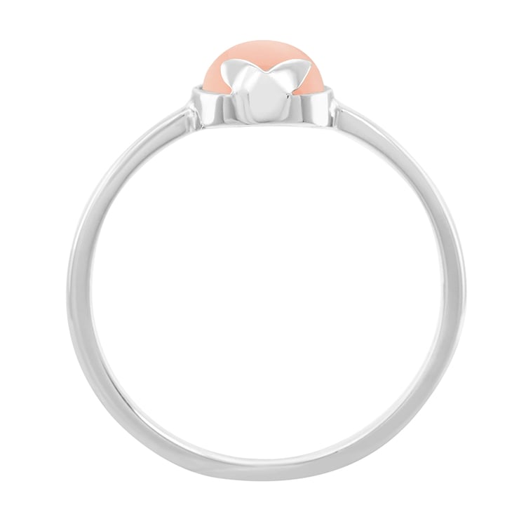 Zlatý prsten s cabochon koralom 40581