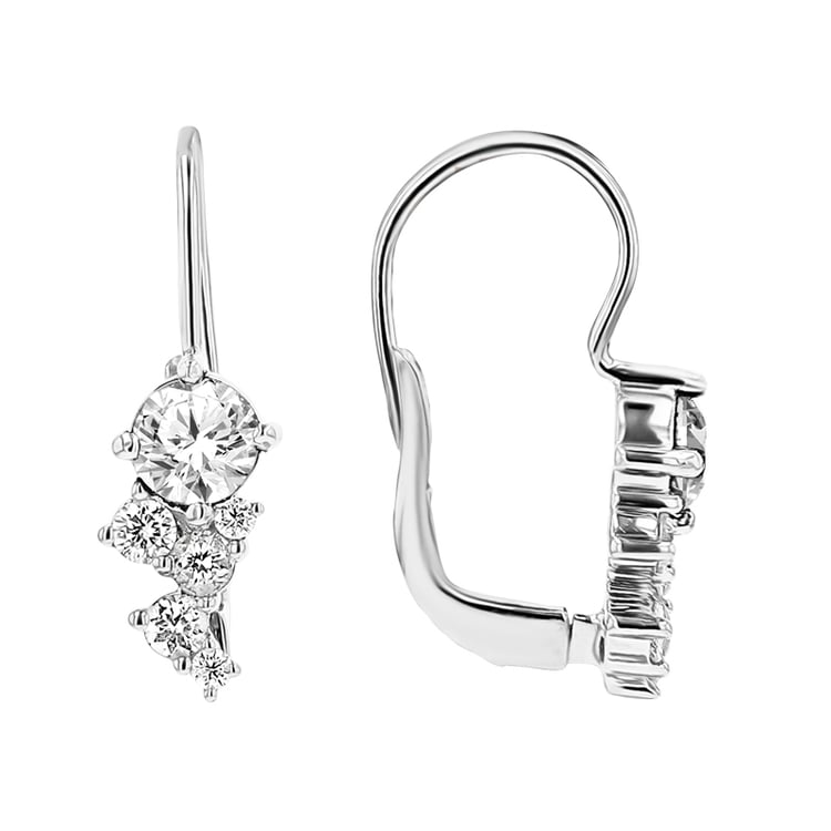 Cluster náušnice s lab-grown diamantmi Olga 148532