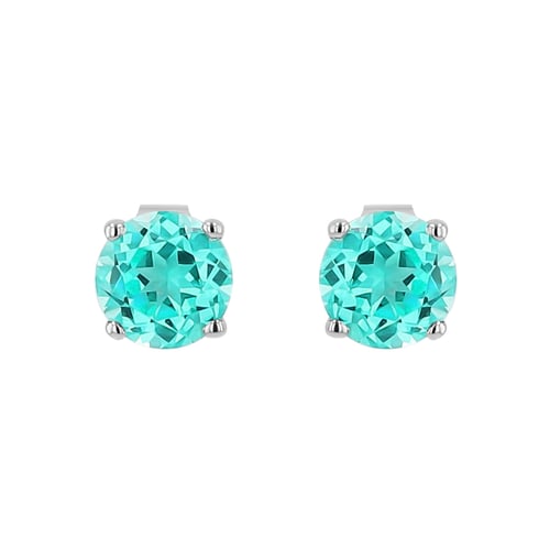 Set šperkov s okrúhlym lab-grown paraiba turmalínom Brasília