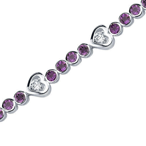 Náramok s ametystmi 10062