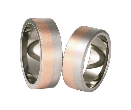 Snubné prstene z titánu a zlata Kester 106559