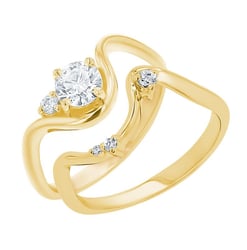 Romantický zásnubný set prsteňov s diamantmi Valeria