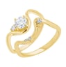 Romantický zásnubný set prsteňov s diamantmi
