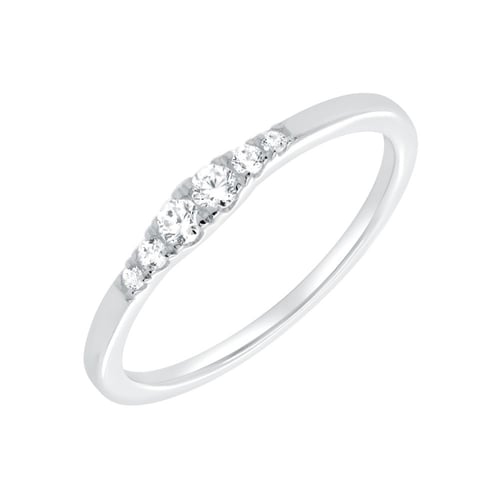 Minimalistický prsteň zo striebra s diamantmi Ingvar