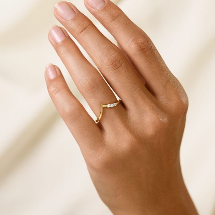 Zlatý prsteň s lab-grown diamantmi Jenni 161431