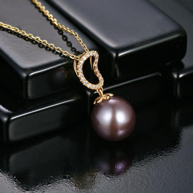 Perlový zlatý náhrdelník 13143