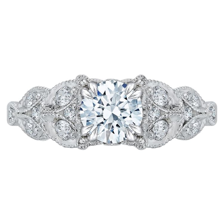 Diamantový zásnubný vintage prsteň zo zlata