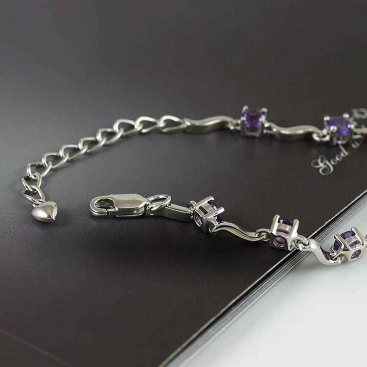 Náramok s ametystmi 16379