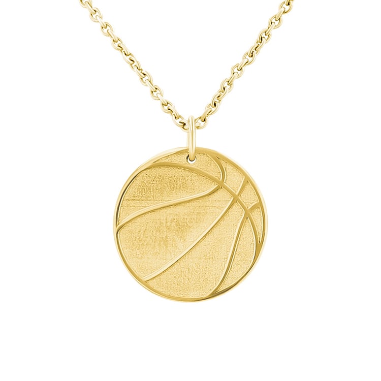 Strieborný prívesok lopta s gravírom vašej voľby Basketball