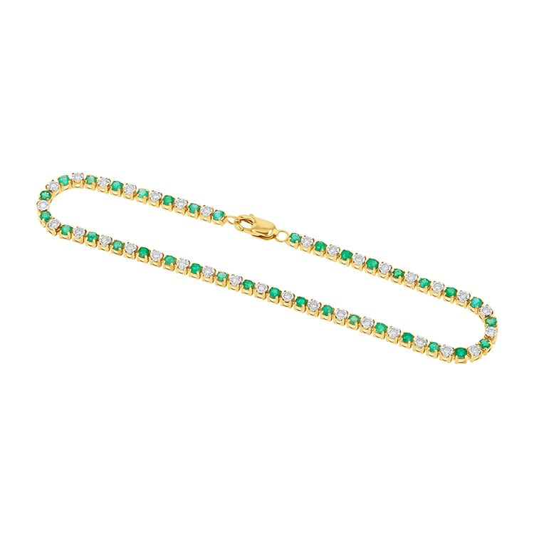 Tenisový náramok so smaragdmi a diamantmi Kendrick