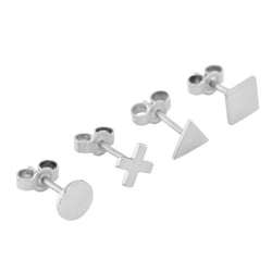 Zlaté geometrické mix &amp; match náušnice Aliz