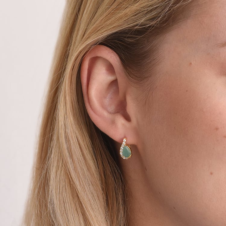 Pozlátené náušnice 67960