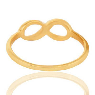 Strieborný pozlátený infinity prsteň Amyntie 8925