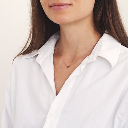 Náhrdelník s pear salt and pepper diamantom Jazmyn