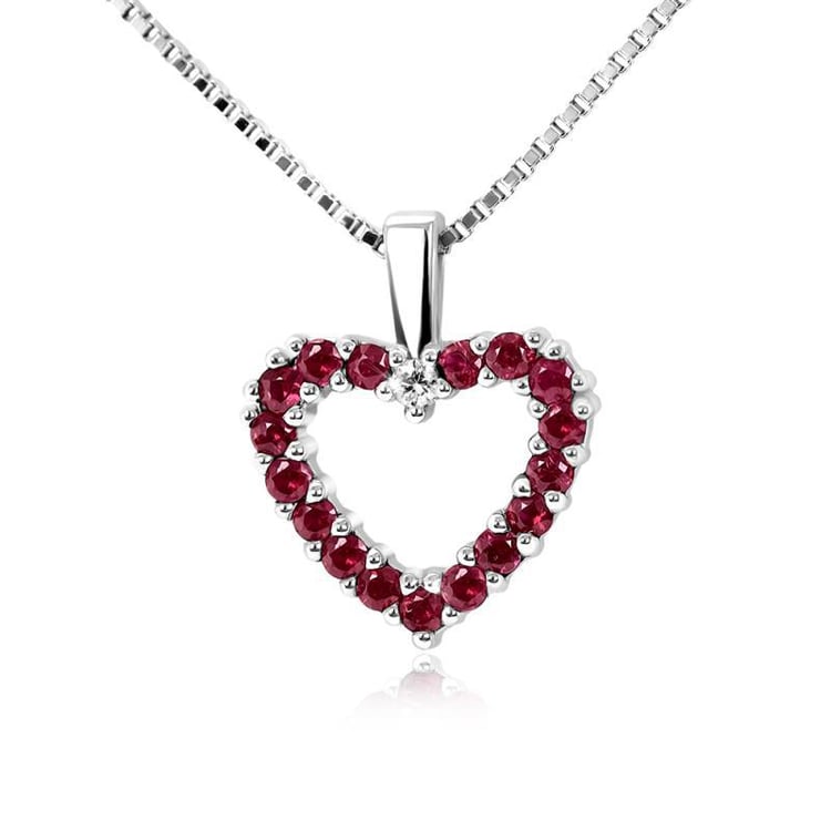 Rubínové zlaté srdce