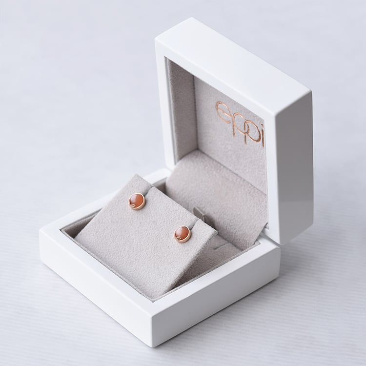 Náušnice s mesačným kameňom 70266