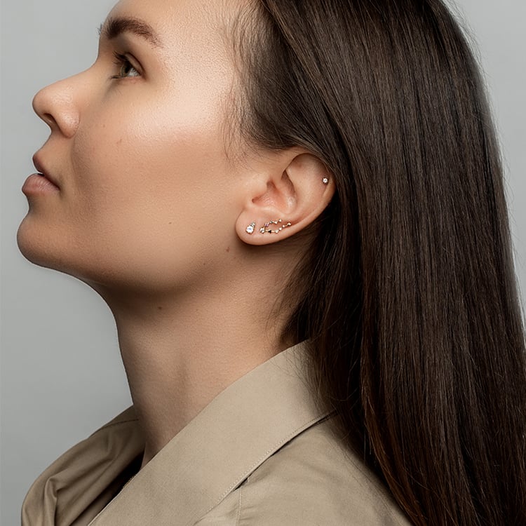 Náušnica so znamením zverokruhu Pisces 95336