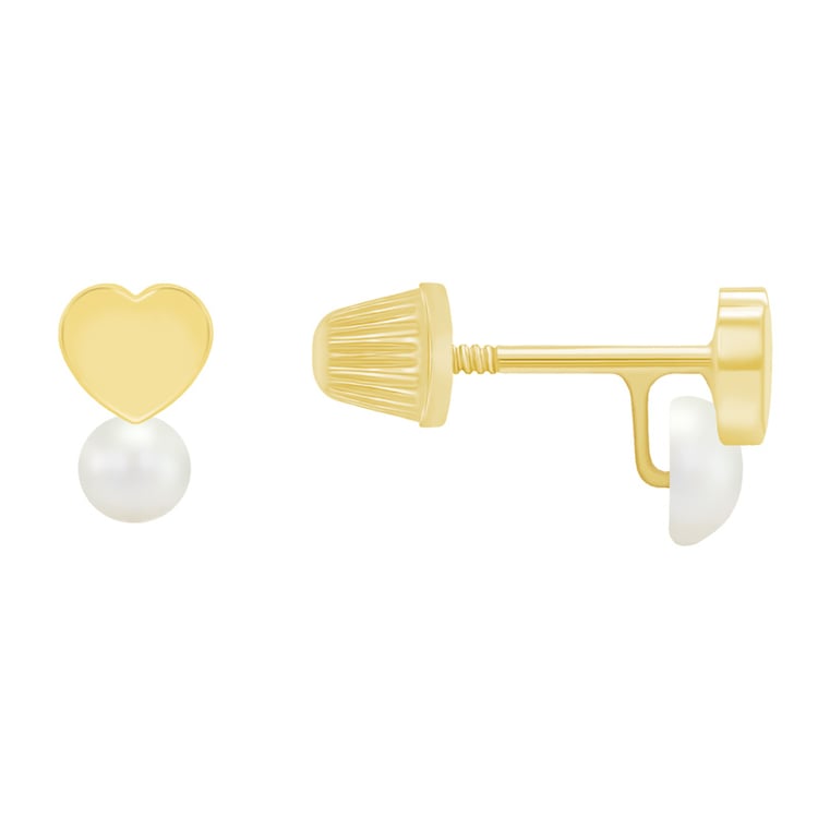 Perlové detské náušnice na šrúbok 38791