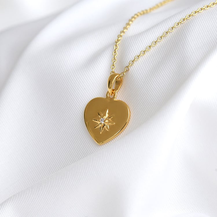 Srdiečkový prívesok z žltého zlata 81578