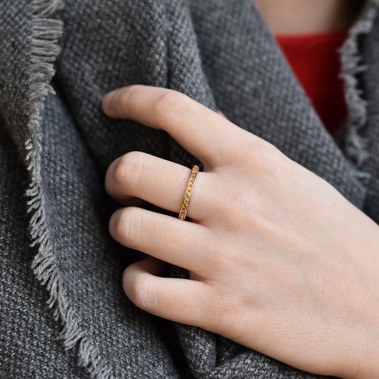 Strieborný eternity prsteň 14433