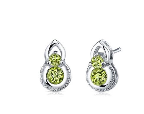 Olivínové náušnice