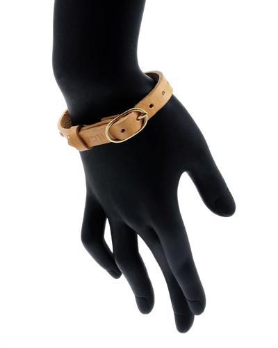 Náramok s kože a mosadze 54958