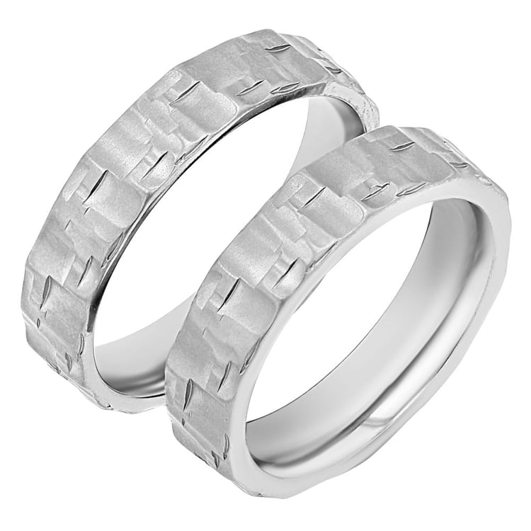 Titanové svadobné obrúčky s diamantmi Spencer