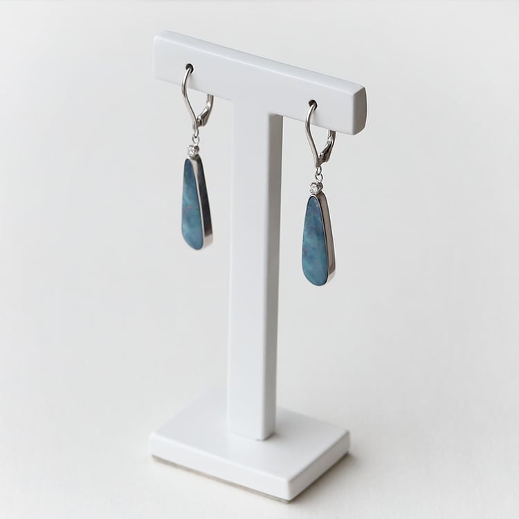 Náušnice s opálmi 73841