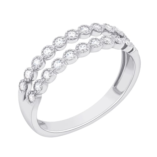 Dvojitá eternity obrúčka s diamantmi Allixo