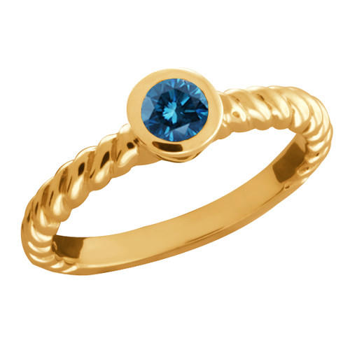 Zásnubný prsteň zo žltého zlata 53432