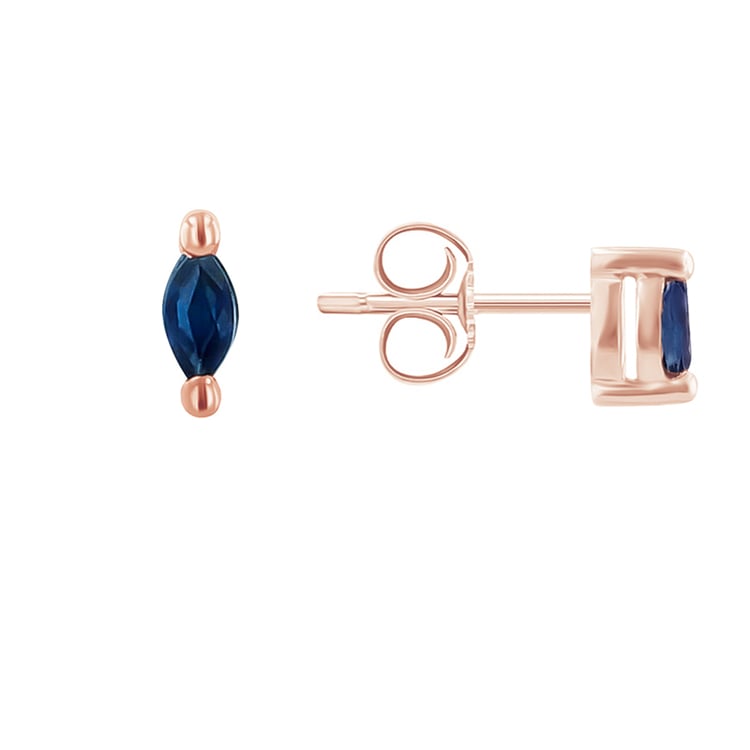 Minimalistické náušnice s modrými zafírmi Natali 120726