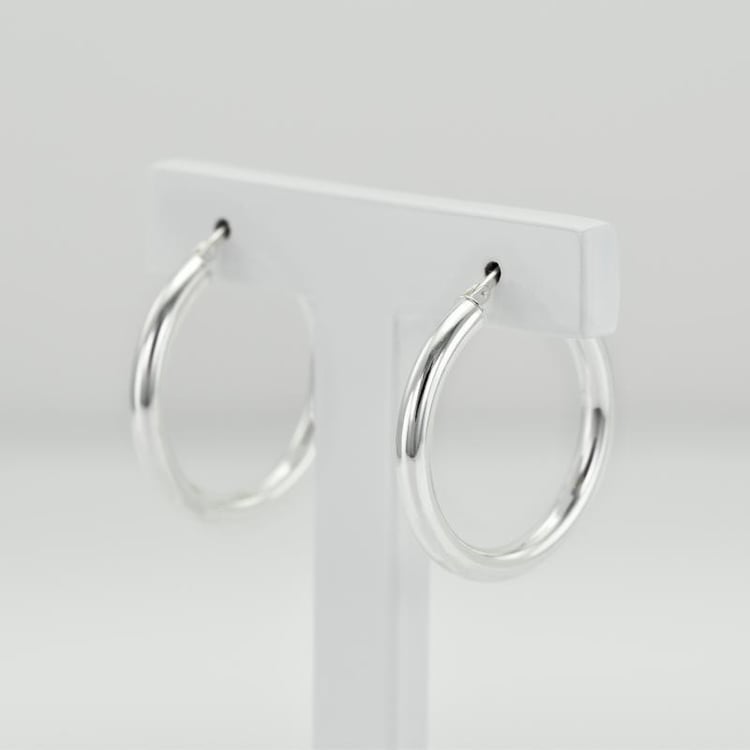 Strieborné kruhové náušnice 15195