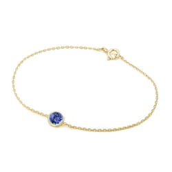 Zlatý náramok s modrým tanzanitom Rollie