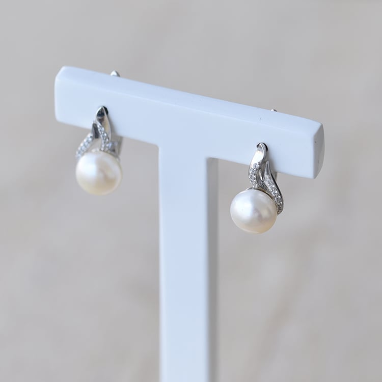 Strieborné náušnice 61317