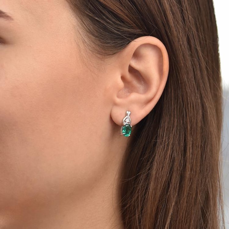 Náušnice so smaragdami 13963