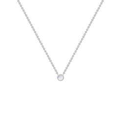 Minimalistický náhrdelník s mesačným kameňom Vieny