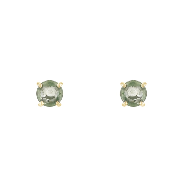 náušnice so zelenými zafírmi