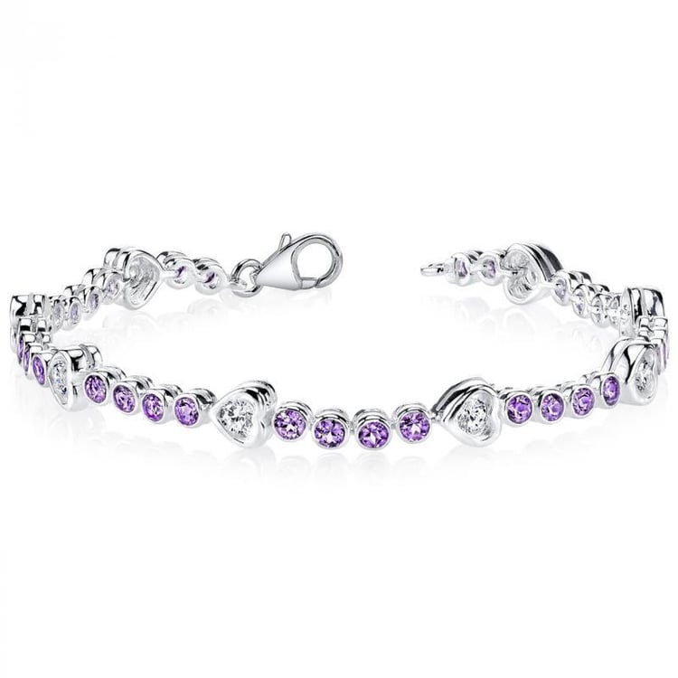 Ametystový náramok Kavieh