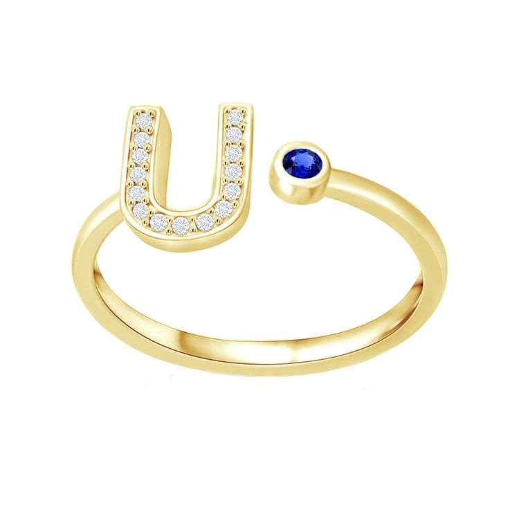 Zlatý prsten s diamantmi 87961