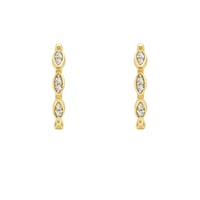 Kruhové náušnice s lab-grown diamantmi Vesell