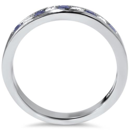 Diamantový zlatý prsteň so zafírmi 2654