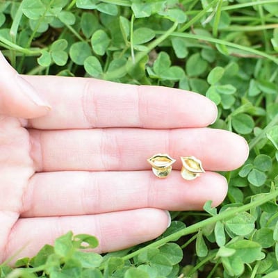 Pozlátené náušnice 