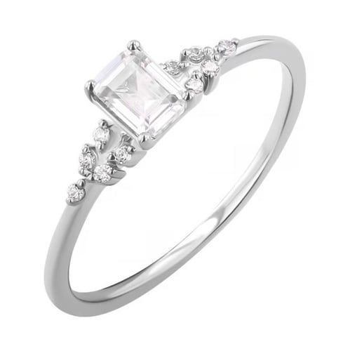 Rozvodový prsteň s emerald diamantom Duncan