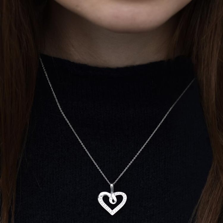 Srdiečko z bieleho zlata 42355