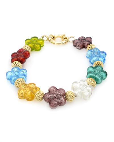 Pozlátený farebný náramok 