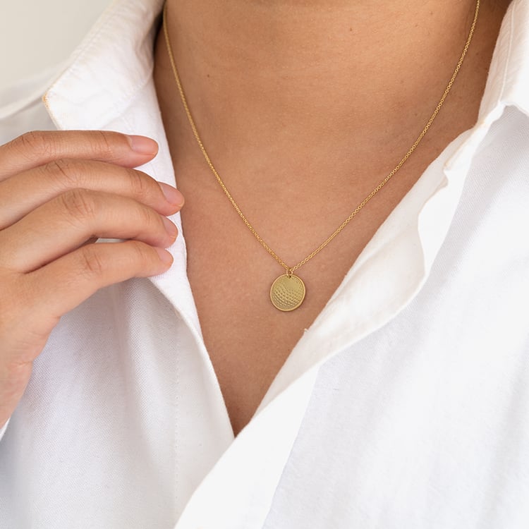 Strieborný prívesok lopta s gravírom vašej voľby Golf 124209